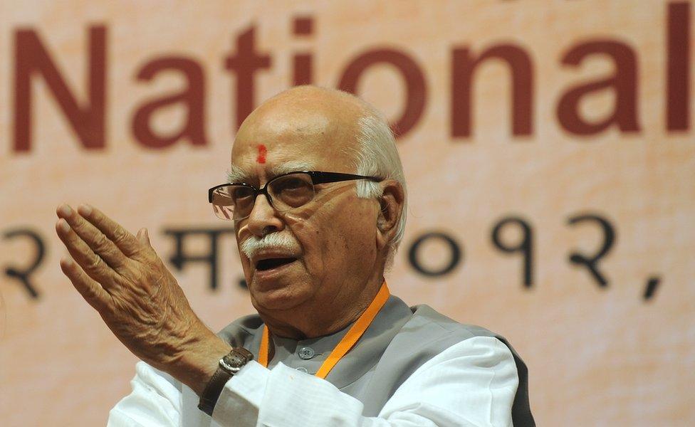 Former BJP chief Lal Krishna Advani