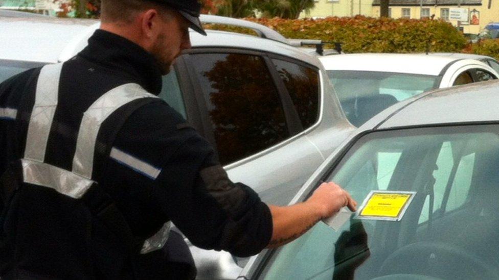 Cornwall Council traffic warden