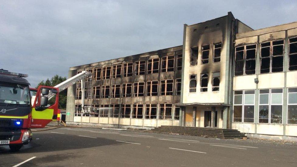 Foyle College destroyed by fire