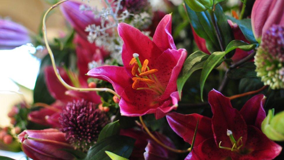 Flowers in the chapel