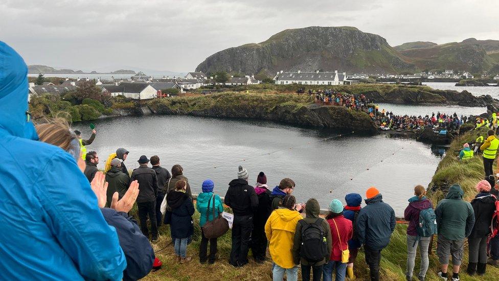 Stone skimming championships