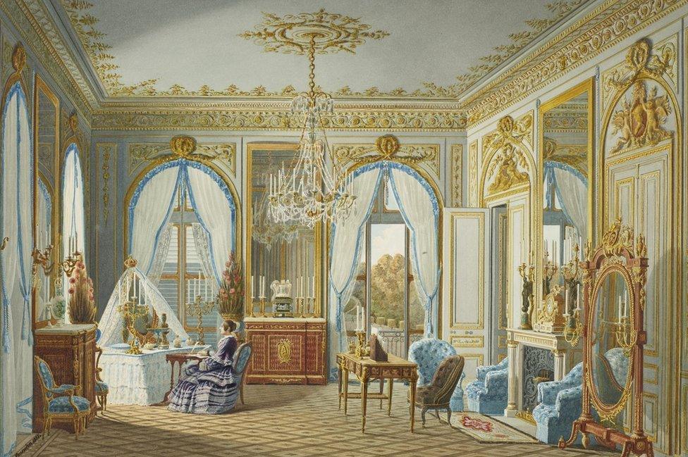 Queen Victoria’s dressing room at Saint-Cloud by Jean-Baptiste-Fortuné de Fournier