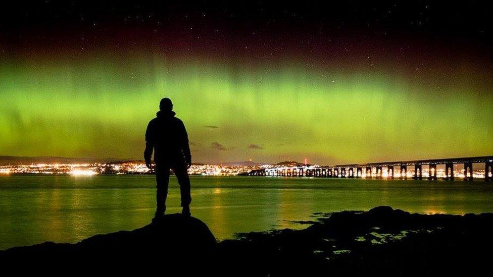 Aurora over Dundee