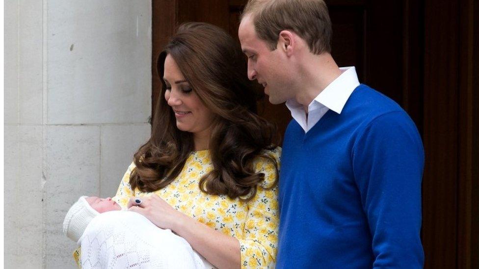 Duke and Duchess of Cambridge with Princess Charlotte