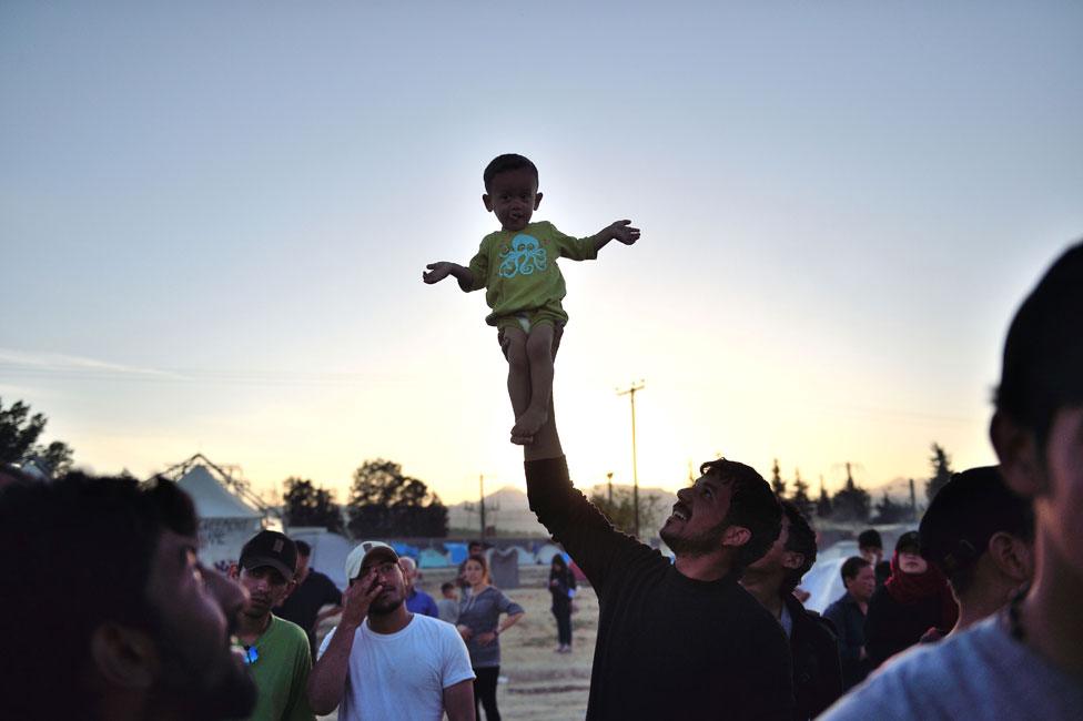 Thousands of migrants crossed from Greece into the Republic of Macedonia at a border crossing near Idomeni, north of Thessaloniki, in 2016