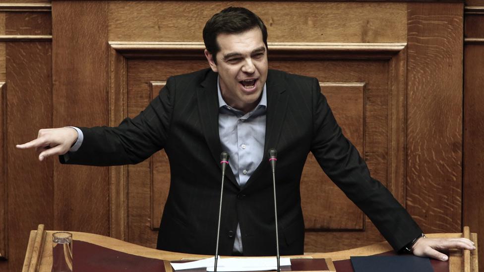 Greek Prime Minister Alexis Tsipras, 8 May 16