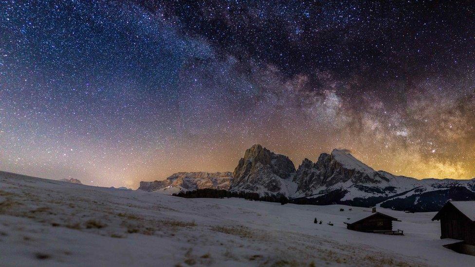 Milky Way above Alpe di Siusi/Dolomites