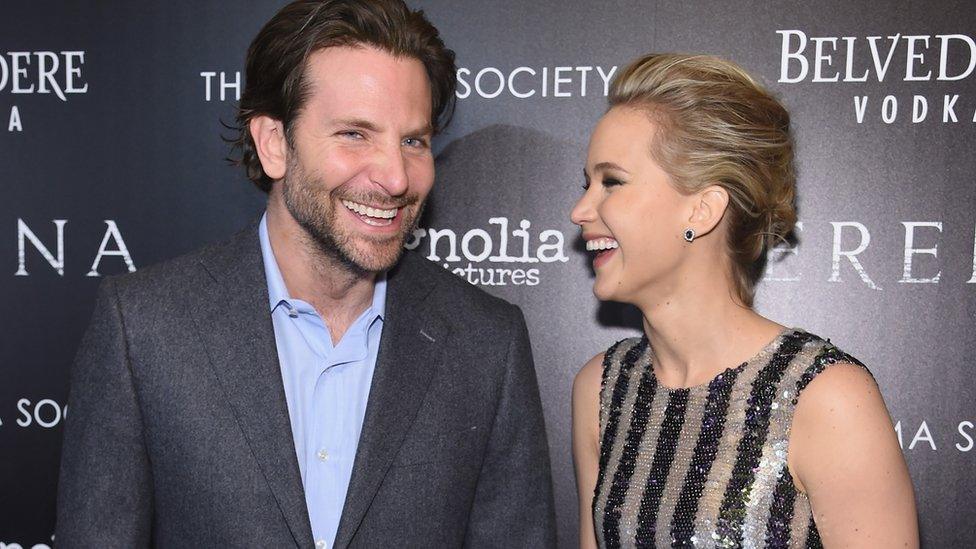 Bradley Cooper and Jennifer Lawrence