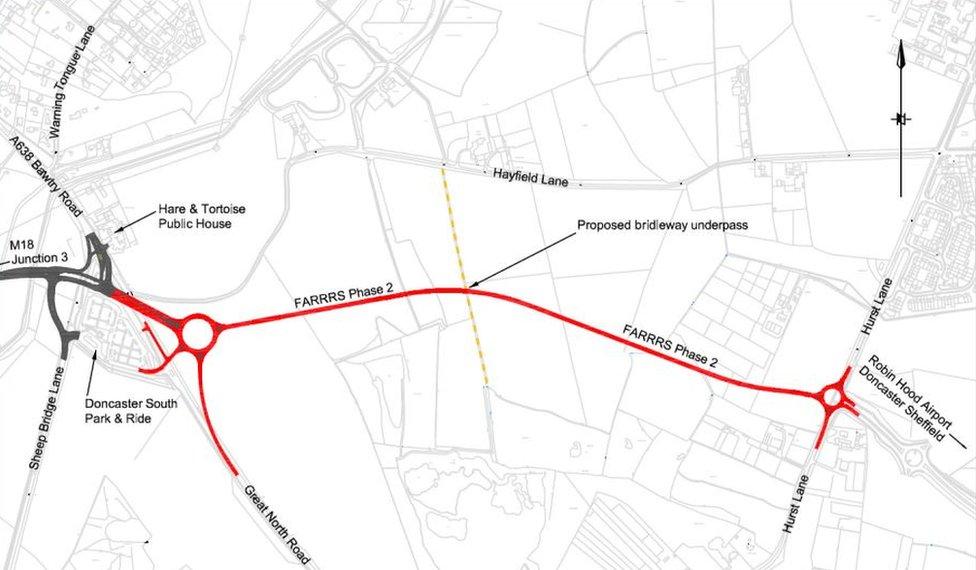 Map of second stage of Great Yorkshire Way