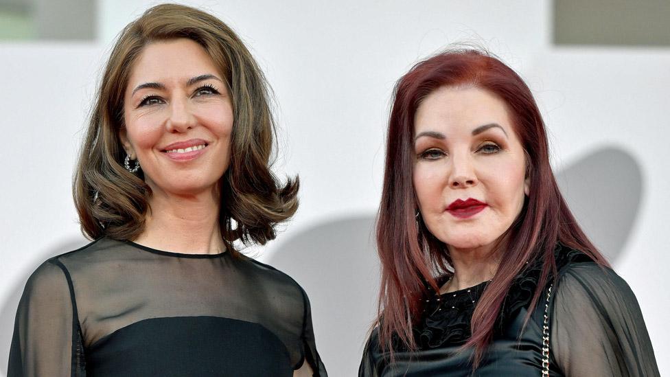 Sofia Coppola (L) and US businesswoman and actor Priscilla Presley arrive for the screening of 'Priscilla' during the 80th annual Venice International Film Festival, in Venice, Italy, 04 September 2023