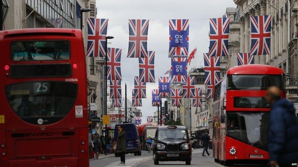 Oxford Street in central London