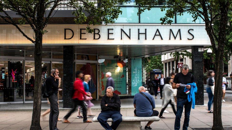 Debenhams storefront