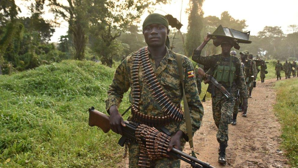 Uganda soldiers in DR Congo