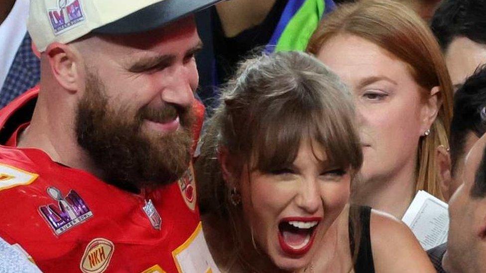 Taylor Swift and Travis Kelce