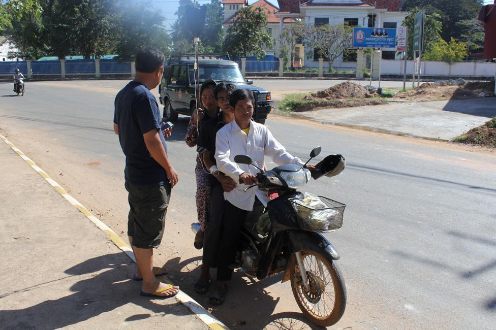 Drip on a motorbike