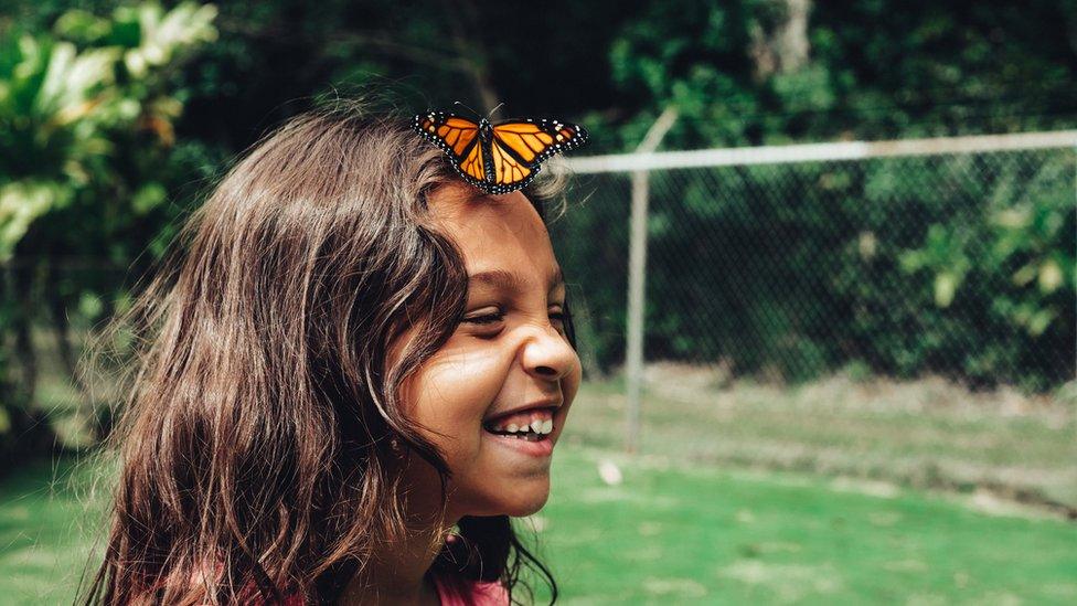 girl-with-butterfly-on-her-nose