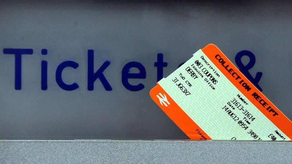 Ticket in machine