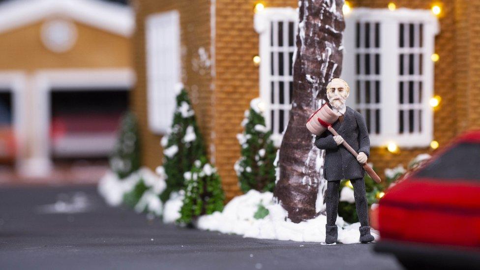 House from home alone made of gingerbread