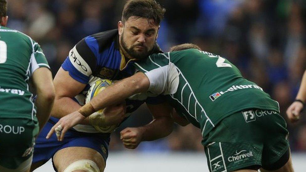 Elliott Stooke in action for Bath