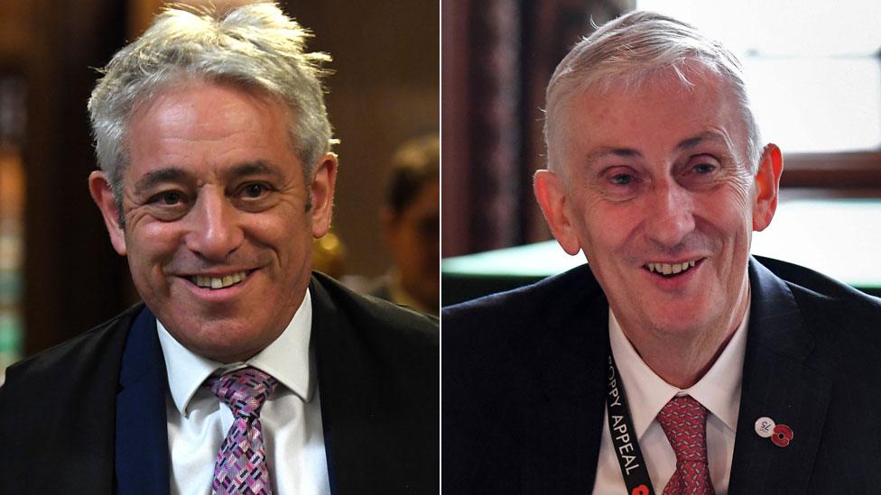 John Bercow and Sir Lindsay Hoyle