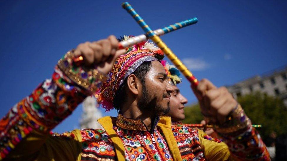 Performer at Diwali on the Square