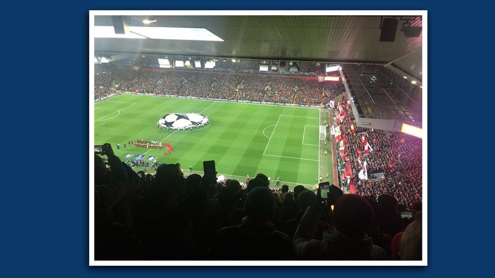 The pitch at Anfield