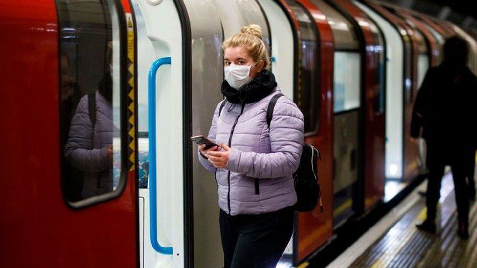 Woman on Tube