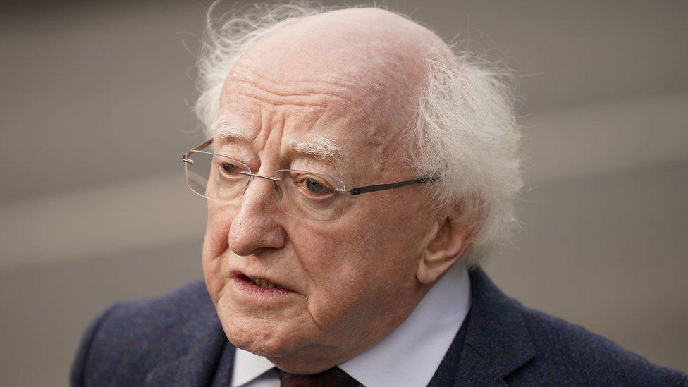 Irish president Michael D Higgins