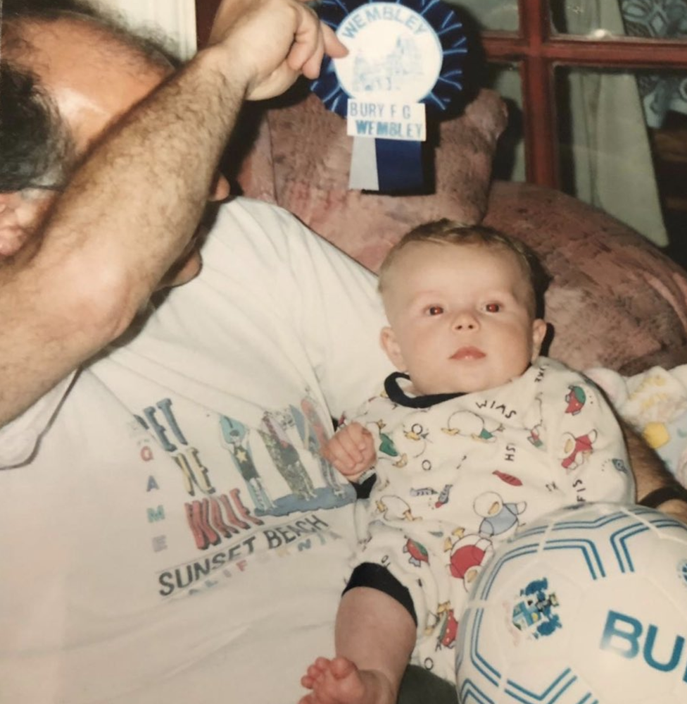 Ryan Turner and his grandad