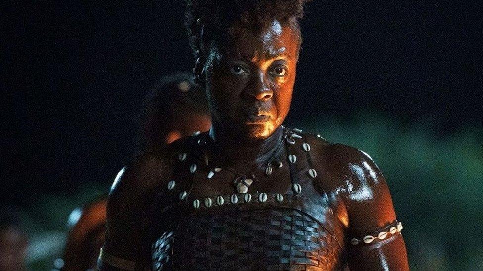 Viola Davis plays the group's leader Nanisca