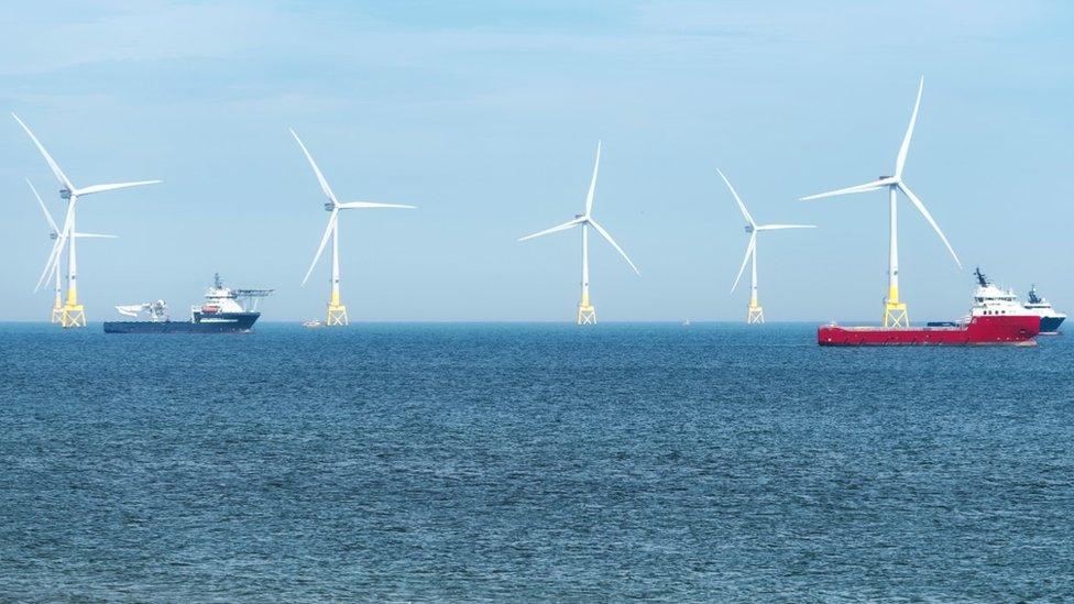 Floating wind farm