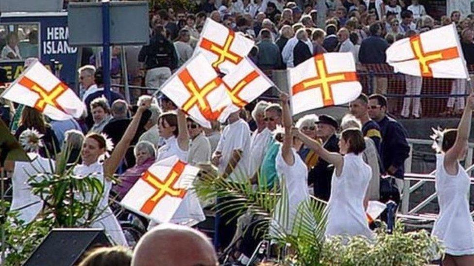 Opening ceremony at the 2003 Island Games in Guernsey