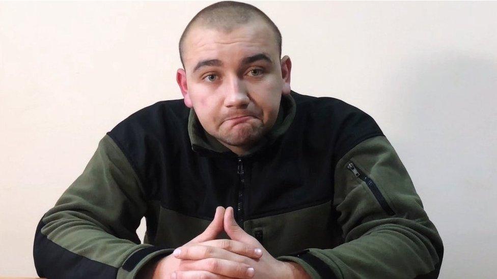 Sr Lt Andrei Drach of the Main Military Counterintelligence Directorate of the Ukrainian Security Service detained by the Russian Federal Security Service for violation of the Russian border in the Kerch Strait and questioned in Crimea