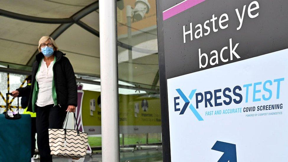 Passenger at Edinburgh Airport