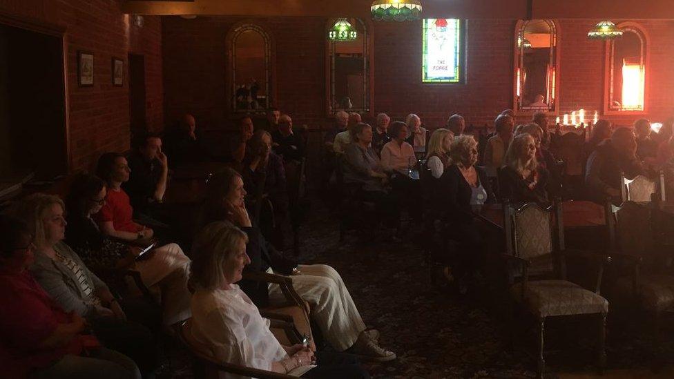 People at the public meeting in St Clears