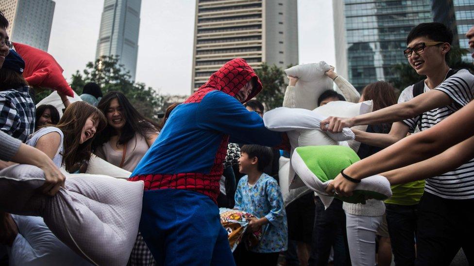 Pillow fight