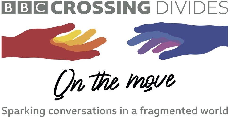 Crossing Divides On the Move logo