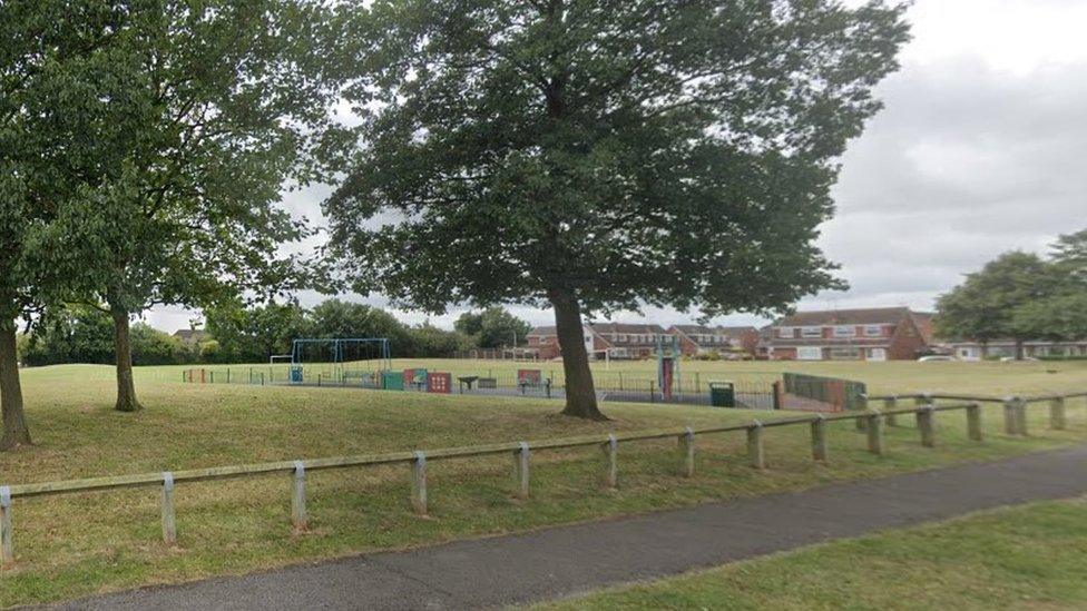 Playing fields next to Shelley Rd