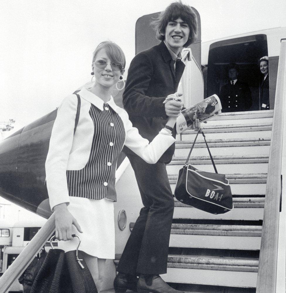 Pattie Boyd and George Harrison