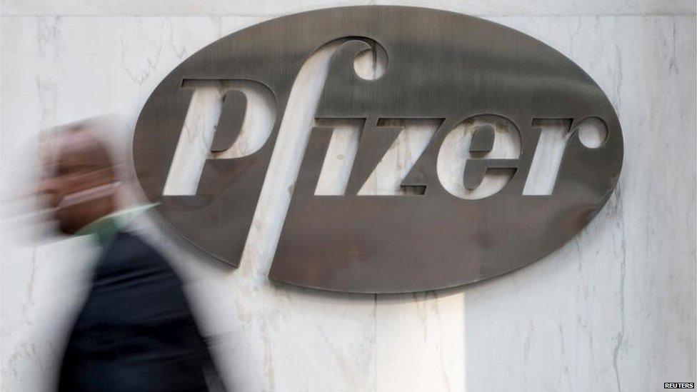 Pfizer sign