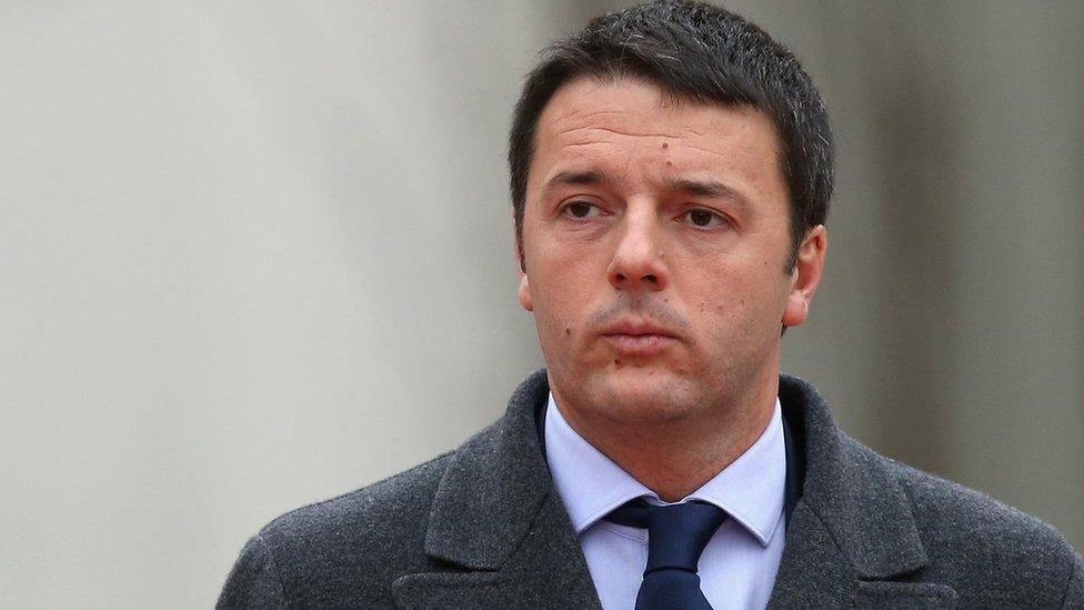 Italian Prime Minister Matteo Renzi