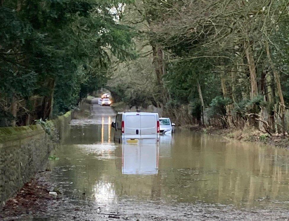 Nowton Park flooding