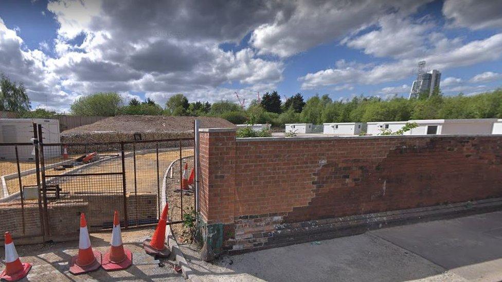 Building work on the site on Kidacre Street