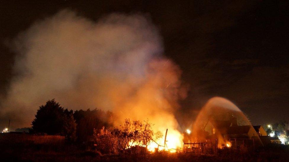 Biggleswade barn fire