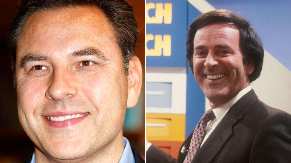 David Walliams and Terry Wogan