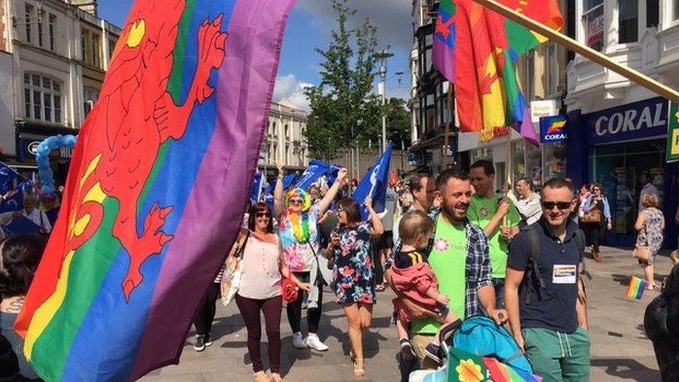 Pride Cymru march