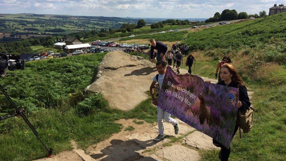 Ilkley Moor bloodsports protest