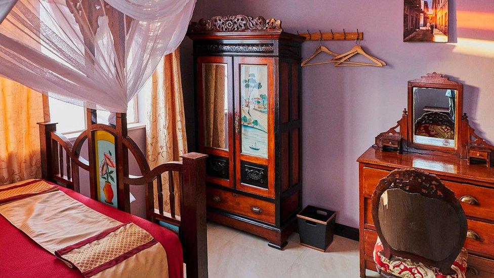 Room in Freddie Mercury's family home in Zanzibar