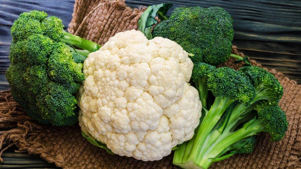 cauliflower and Broccoli