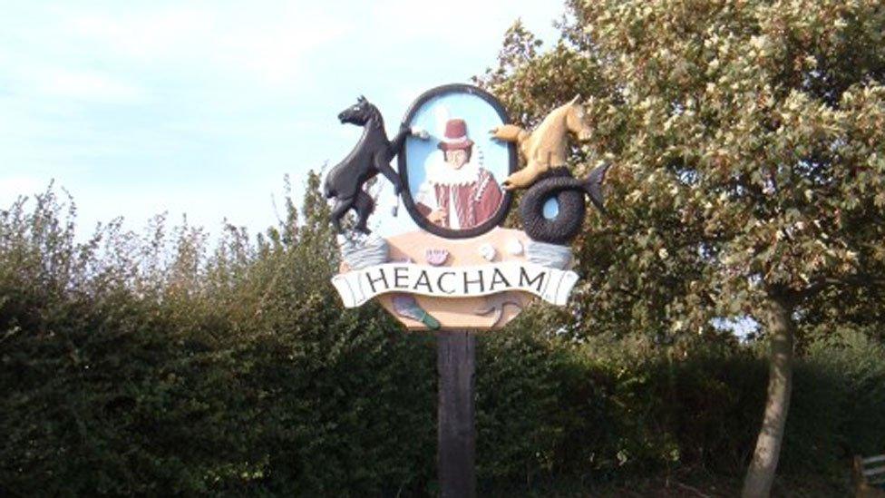 Heacham village sign